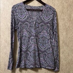 Athleta Fitted Graphic Blouse